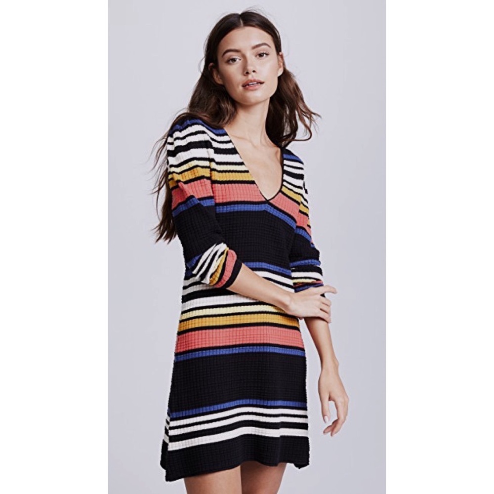 Free People Gidget Striped Sweater Dress NEW